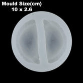 2 Cavity Gujiya Shape Candle Mould